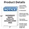 Signmission Hazardous Waste Satellite Accumulation OSHA Notice Sign, Aluminum, 7in W x 10in L, 2PK OS-2PACK-NS-A-710-V-13338 - alternate 2